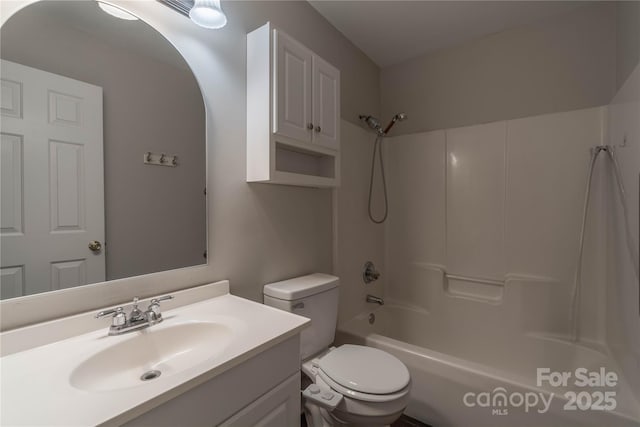 133 Pheasant Run Rd, Troutman, NC 28166 - full bathroom featuring toilet, shower / bath combination, and vanity