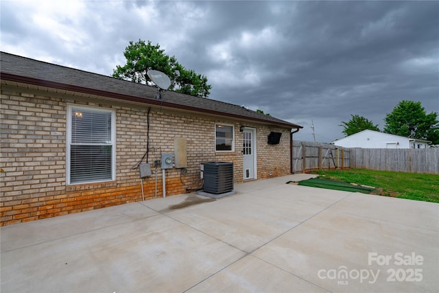 133 Pheasant Run Rd, Troutman, NC 28166 - fenced backyard featuring central air condition unit and a patio