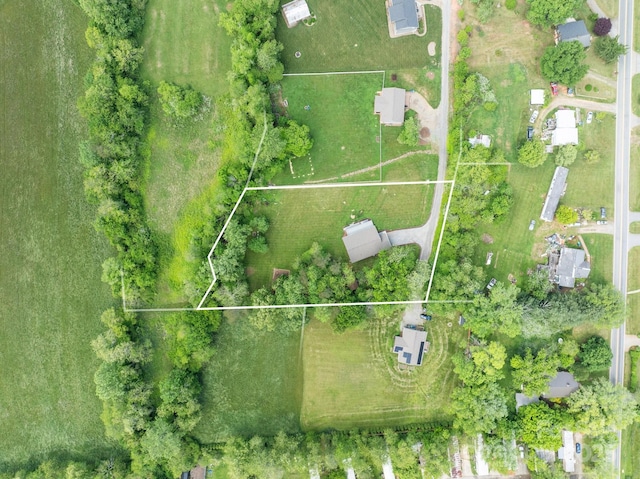 aerial overview of property's location featuring property parcel outlined