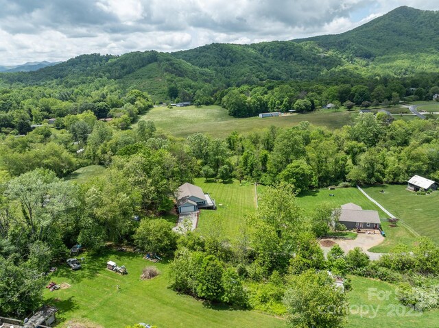 123 Dapple Rd, Candler, NC 28715 - view of rural area featuring a mountainous background and a forest