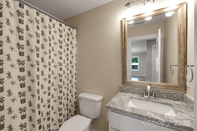 123 Dapple Rd, Candler, NC 28715 - full bath featuring toilet, vanity, and a shower with curtain