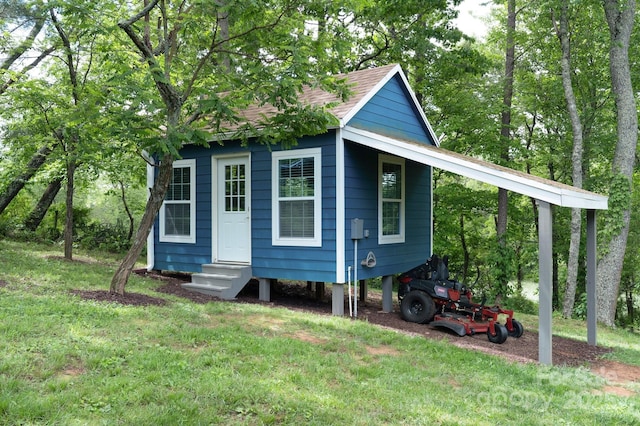 123 Dapple Rd, Candler, NC 28715 - view of outdoor structure featuring entry steps