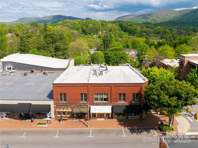 14 N Main St Unit 2, Waynesville, NC 28786 - bird's eye view of a heavily wooded area and a mountainous background