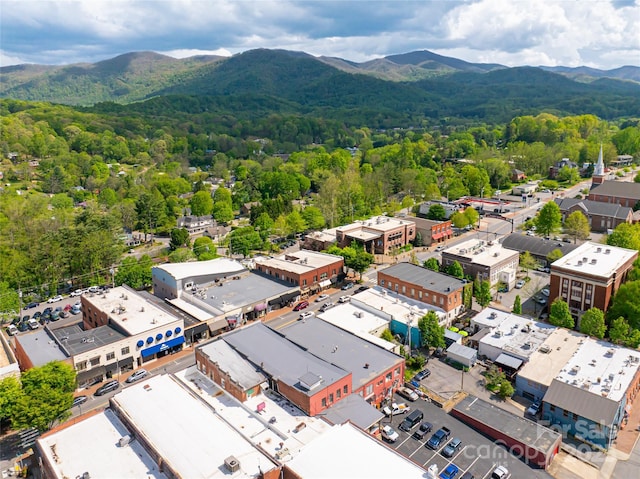 14 N Main St Unit 2, Waynesville, NC 28786 - bird's eye view of a mountain backdrop and a heavily wooded area
