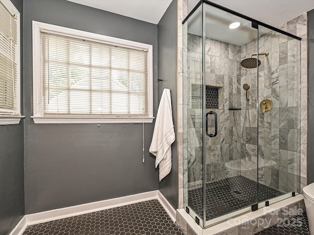 4315 Poplar Grove Dr, Charlotte, NC 28269 - full bath with a shower stall and baseboards