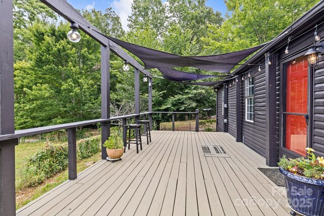 view of deck