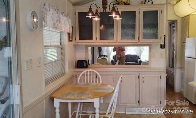 view of dining area