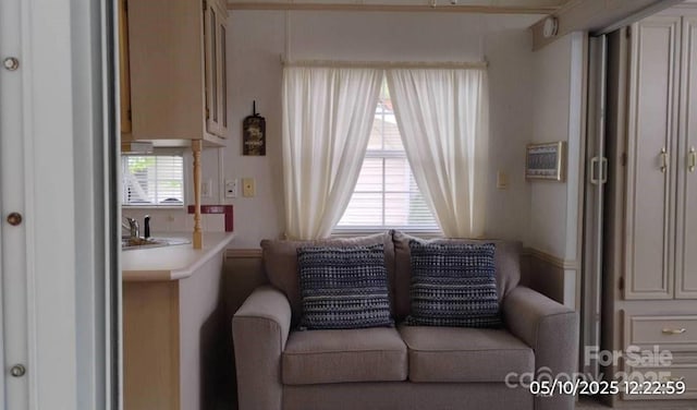 living area with plenty of natural light