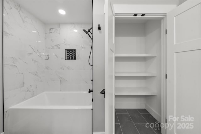 68 Bamboo Trl, Candler, NC 28715 - bathroom with shower / bathtub combination and recessed lighting
