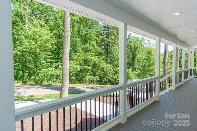 68 Bamboo Trl, Candler, NC 28715 - view of wooden terrace