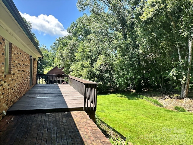 5495 Valley Run St, Hickory, NC 28601 - deck featuring a lawn