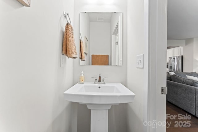 bathroom with a sink