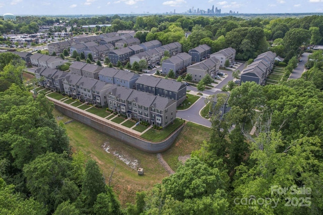 aerial view of residential area