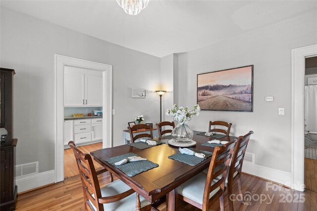 415 Norwood St SW, Lenoir, NC 28645 - dining room featuring light wood-style floors and baseboards