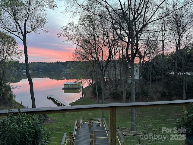 2845 Lakefront Dr, Belmont, NC 28012 - water view with a dock