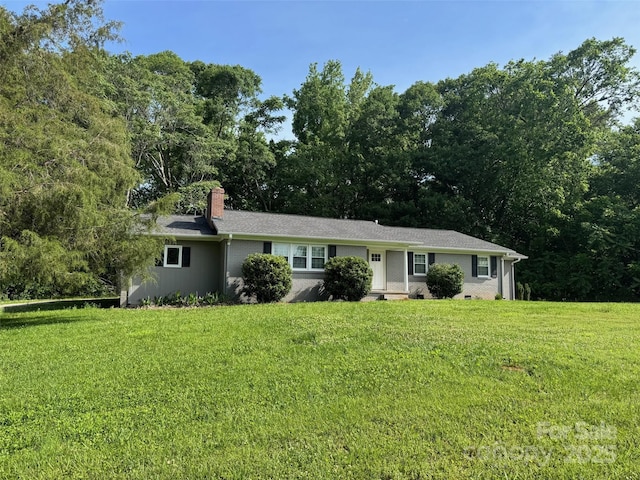 7860 Henry Harris Rd, Fort Mill, SC 29707 - single story home with a chimney and a front yard