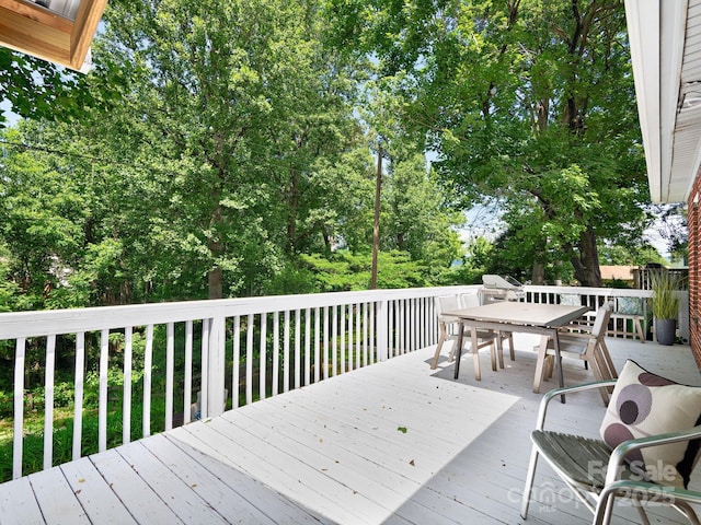 5 Enka Oak St, Candler, NC 28715 - wooden terrace with outdoor dining space and grilling area