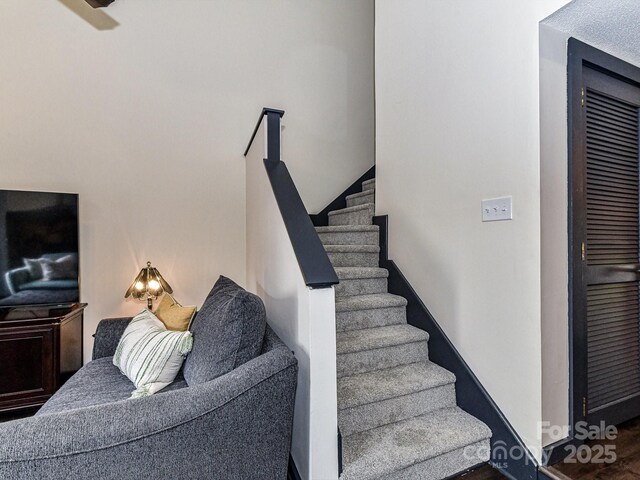 100 Willow Run Dr Unit 26, Gastonia, NC 28056 - stairs featuring wood finished floors