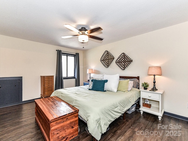 100 Willow Run Dr Unit 26, Gastonia, NC 28056 - bedroom featuring wood finished floors, baseboards, and ceiling fan