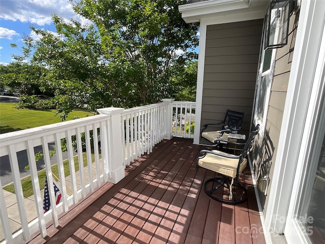view of wooden terrace