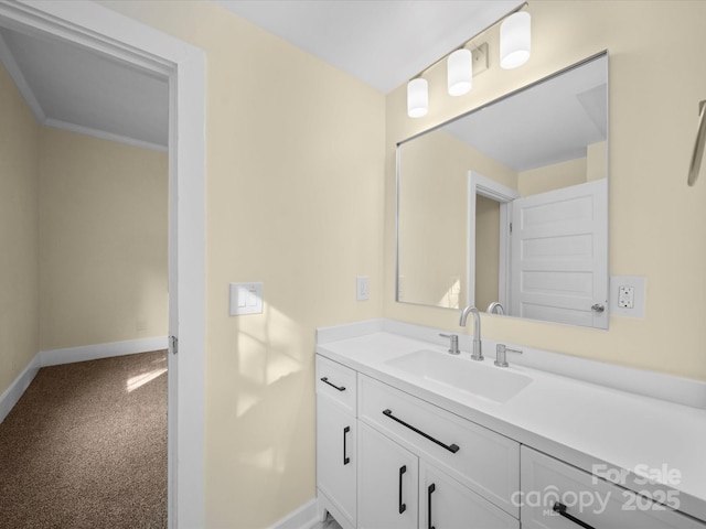 300 W 12th St, Salisbury, NC 28144 - bathroom with baseboards and vanity