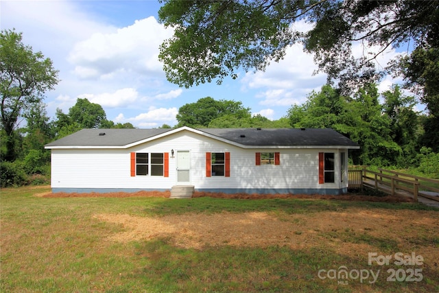 view of ranch-style house