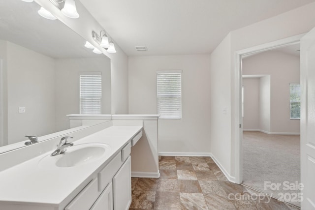 1835 Allegheny Dr, Gastonia, NC 28054 - bathroom featuring baseboards and vanity