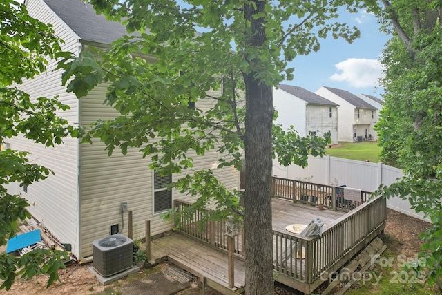 1835 Allegheny Dr, Gastonia, NC 28054 - deck featuring cooling unit and fence