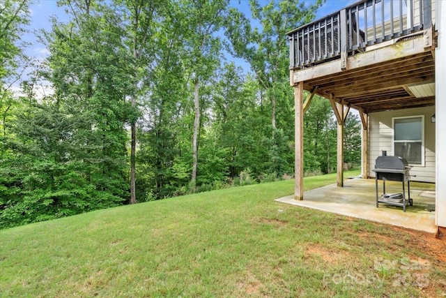 862 Kathy Dianne Dr, Fort Mill, SC 29707 - view of green lawn featuring a patio area and a deck