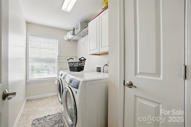 2763 Rivendale Ct, Indian Land, SC 29707 - clothes washing area with cabinet space, washing machine and clothes dryer, and baseboards