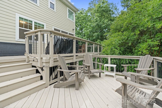 1104 Snowbird Ln, Waxhaw, NC 28173 - view of wooden deck