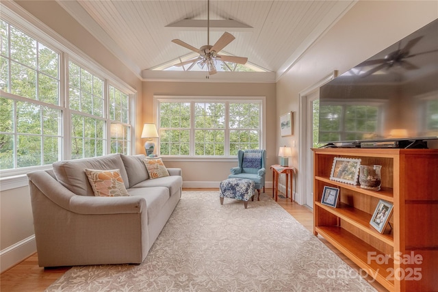 6024 Highview Rd, Weddington, NC 28104 - sunroom featuring vaulted ceiling, wood finished floors, wooden ceiling, and baseboards