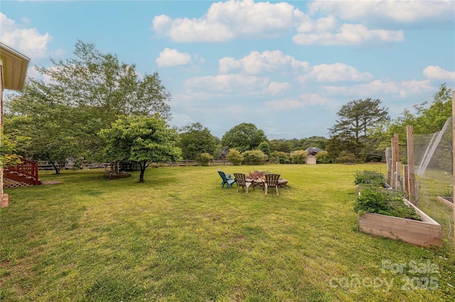 6024 Highview Rd, Weddington, NC 28104 - view of yard featuring a garden