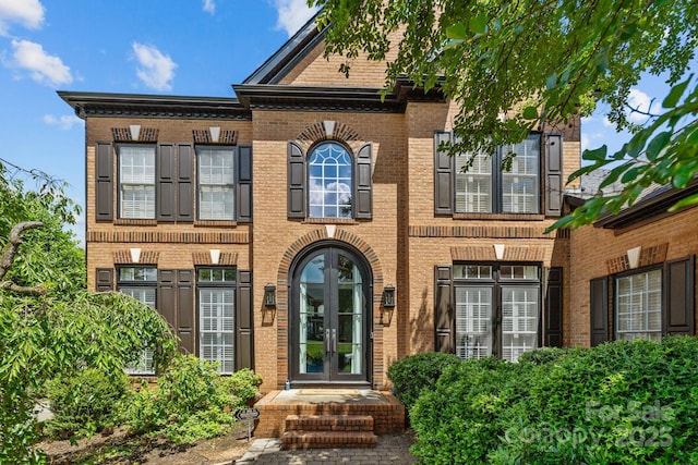 9625 Donna Ve Ln, Charlotte, NC 28277 - entrance to property with french doors and brick siding