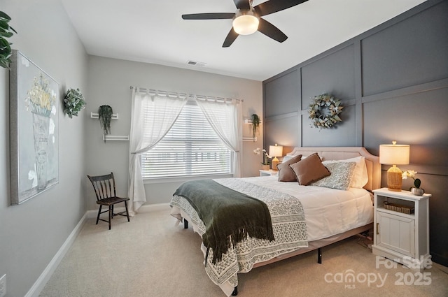 220 Forsythia Ln, Tega Cay, SC 29708 - bedroom featuring light colored carpet, baseboards, and ceiling fan