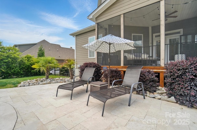 220 Forsythia Ln, Tega Cay, SC 29708 - view of patio featuring ceiling fan
