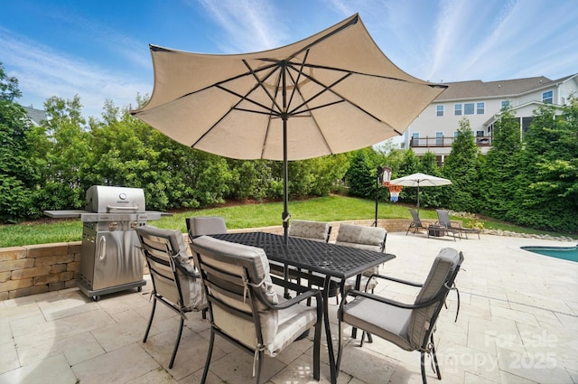 220 Forsythia Ln, Tega Cay, SC 29708 - view of patio / terrace featuring a grill and outdoor dining area