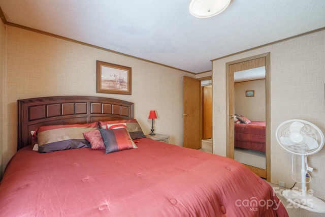 2310 Alexis Lucia Rd, Stanley, NC 28164 - bedroom featuring crown molding