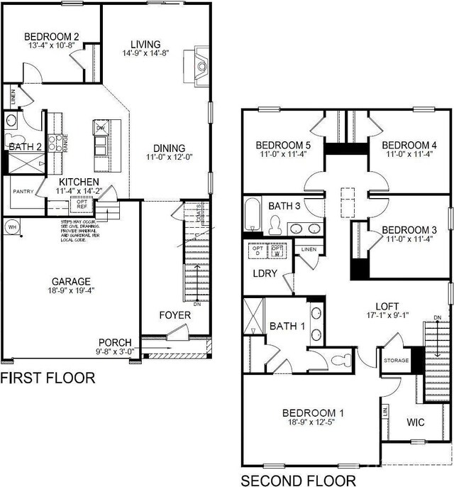 1415 5th Street Dr NE, Hickory, NC 28601 - home floor plan