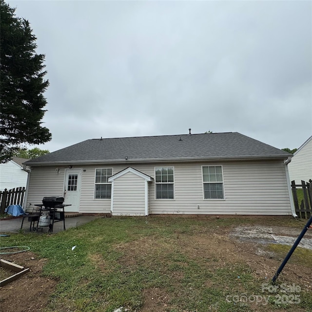 3012 Longspur Dr, Matthews, NC 28105 - rear view of property featuring fence and a patio