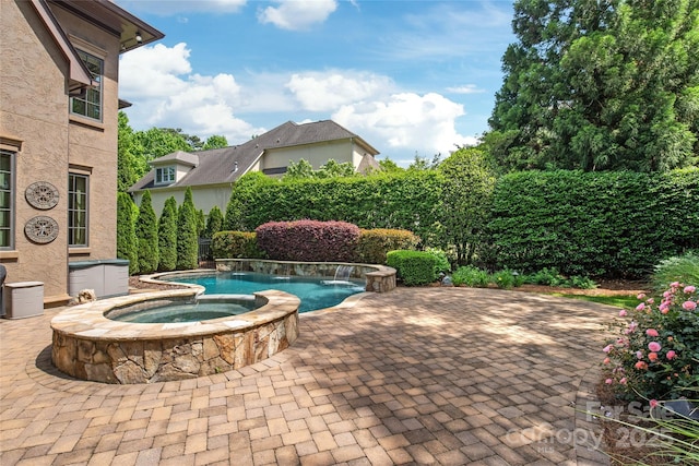 18843 Flat Shoals Dr, Cornelius, NC 28031 - view of pool featuring a patio and a pool with connected hot tub