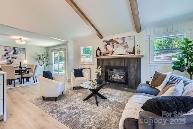 1515 Edgewater Dr, Charlotte, NC 28210 - living room featuring light wood-style floors and a tile fireplace
