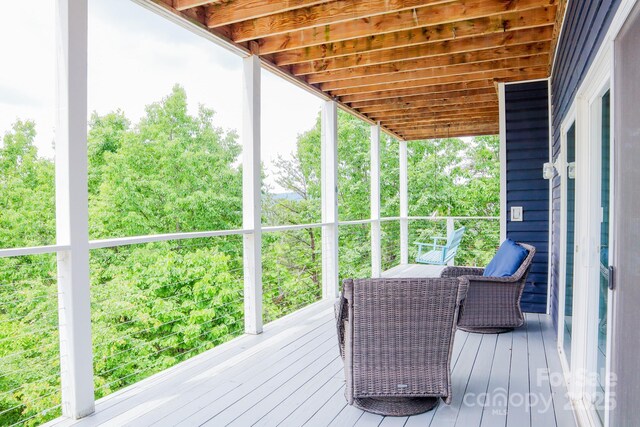 7768 Pinecone Ln, Hickory, NC 28602 - view of wooden terrace