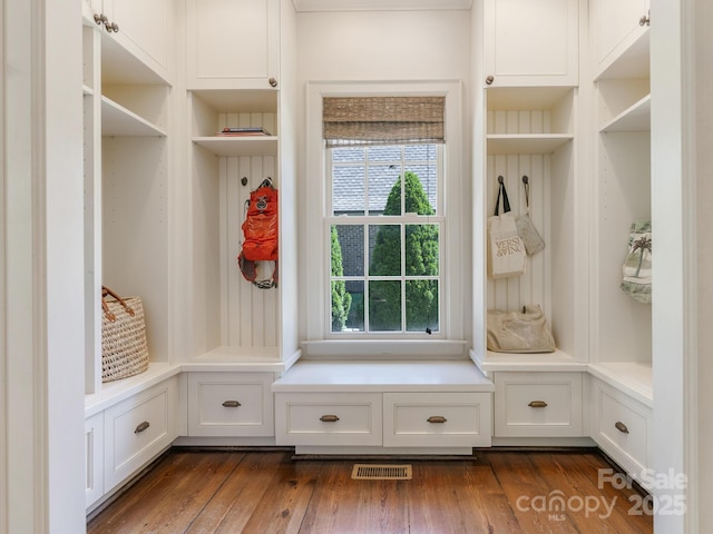 2410 Vernon Dr, Charlotte, NC 28211 - mudroom with dark wood-style flooring