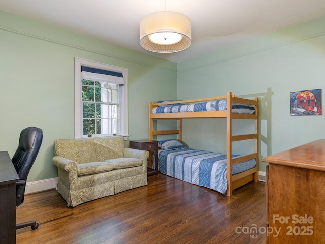 2410 Vernon Dr, Charlotte, NC 28211 - bedroom with wood finished floors and a desk
