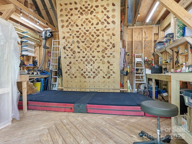 2410 Vernon Dr, Charlotte, NC 28211 - miscellaneous room with a workshop area