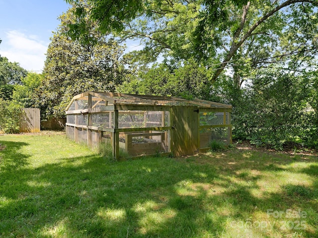 2410 Vernon Dr, Charlotte, NC 28211 - view of yard with an outdoor structure and exterior structure