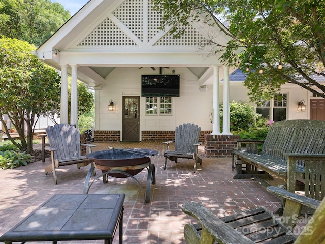 2410 Vernon Dr, Charlotte, NC 28211 - view of patio featuring a gazebo