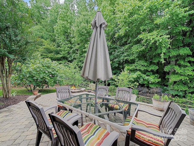 2306 Nettleton Ct, Matthews, NC 28105 - view of patio with outdoor dining space