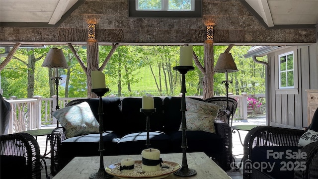 973 Sitting Rock Trl, Cullowhee, NC 28723 - view of sunroom